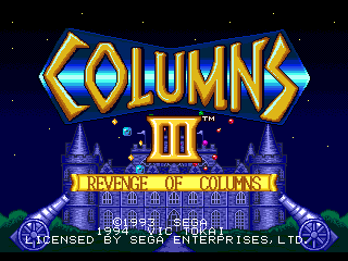 Columns III screenshot 4 for Sega Mega Drive